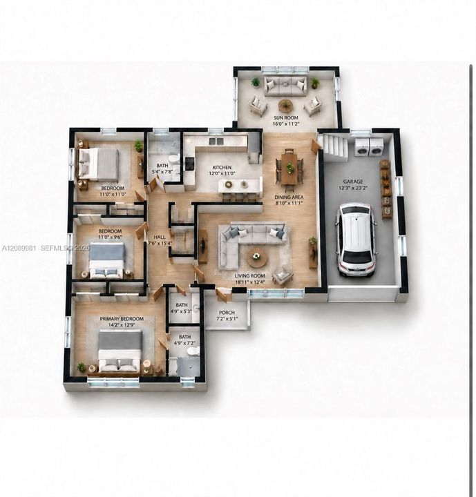 En Venta: $795,000 (3 camas, 2 baños, 1498 Pies cuadrados)