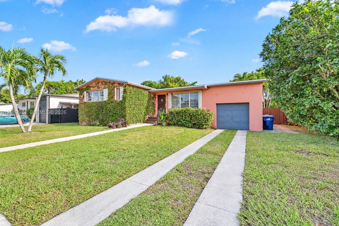 Drive way, Garage and new grass