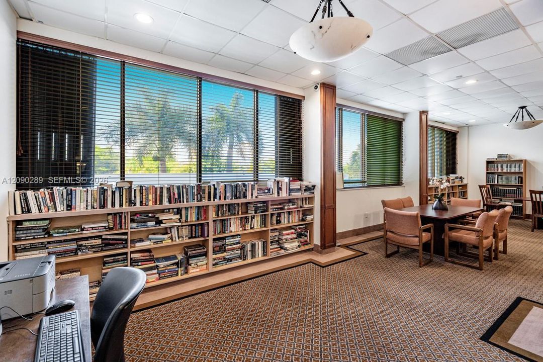 library with business station