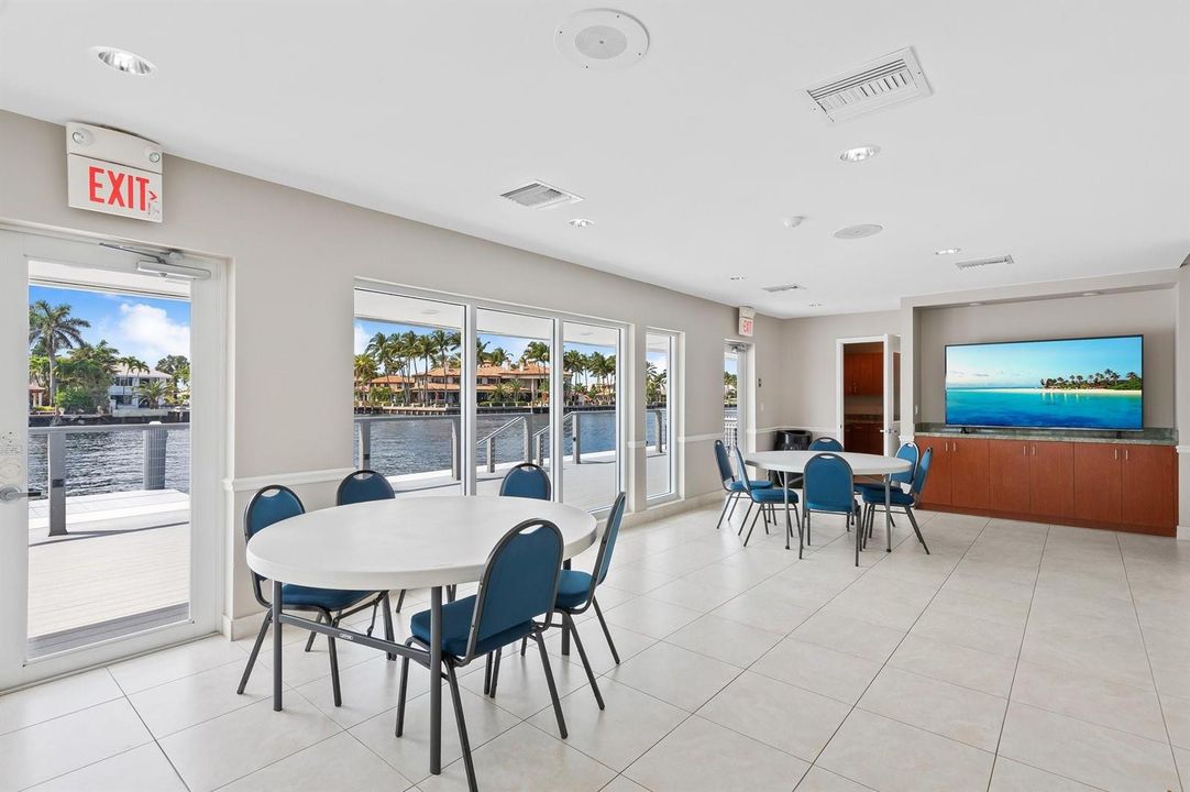 Clubhouse interior
