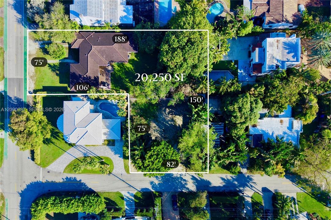 Adjacent lot sold separately