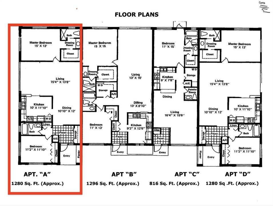 Unit A Floor plan