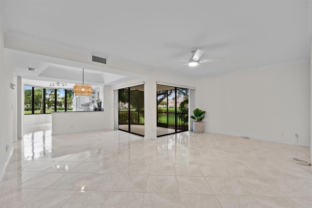 Open Living and Dining Area