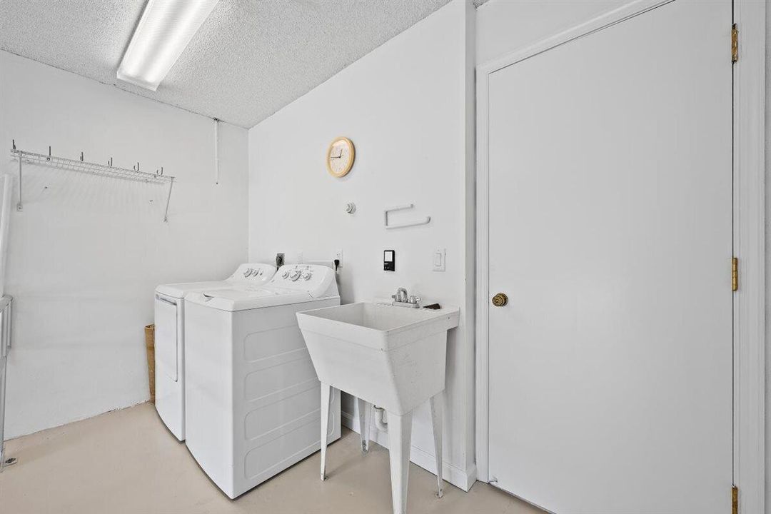 Laundry Area in Garage