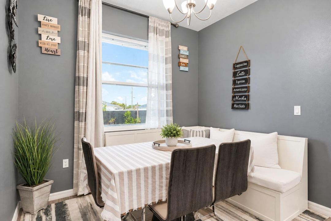 Dining Area with Built-In Seating
