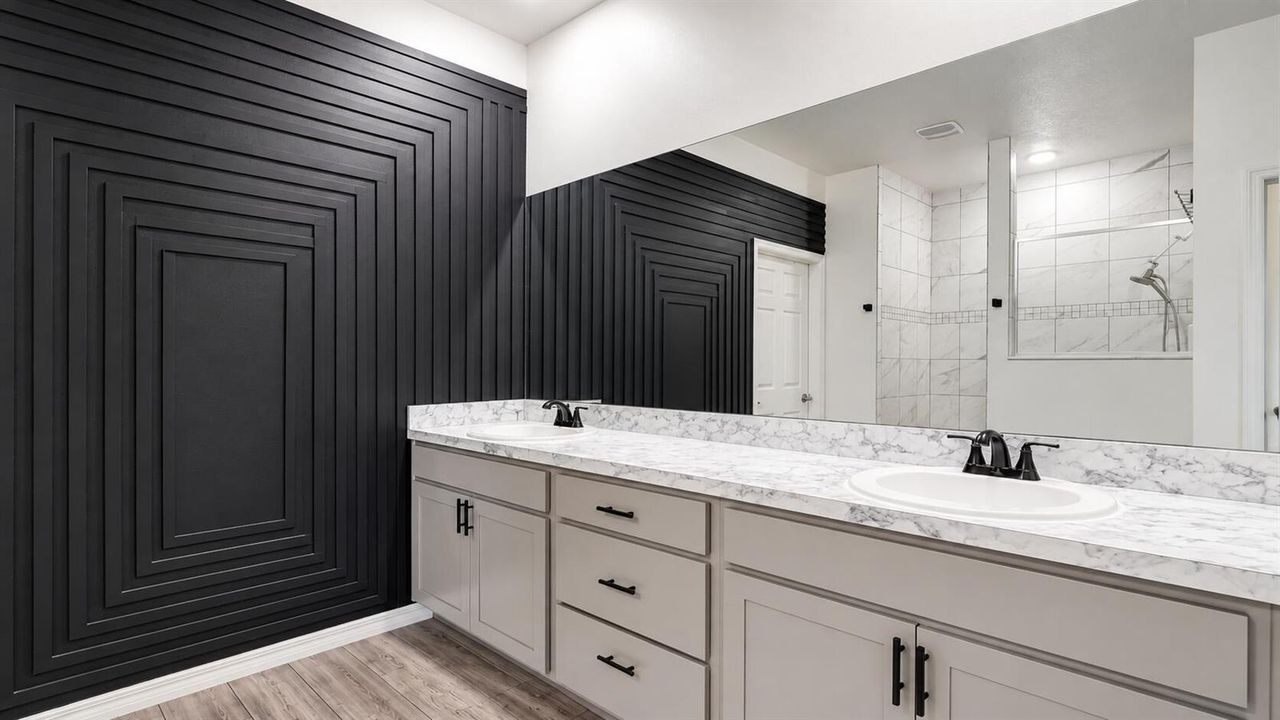 Master Bathroom with Double Vanity