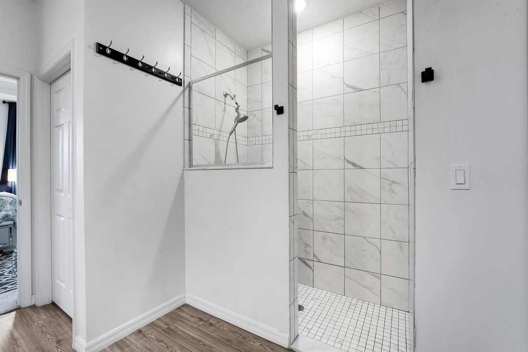 Walk-In Tiled Shower
