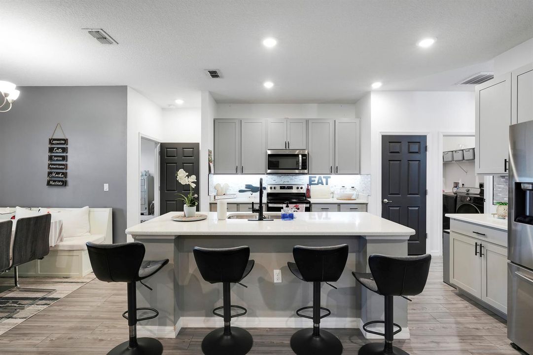 Large Kitchen Island with Seating