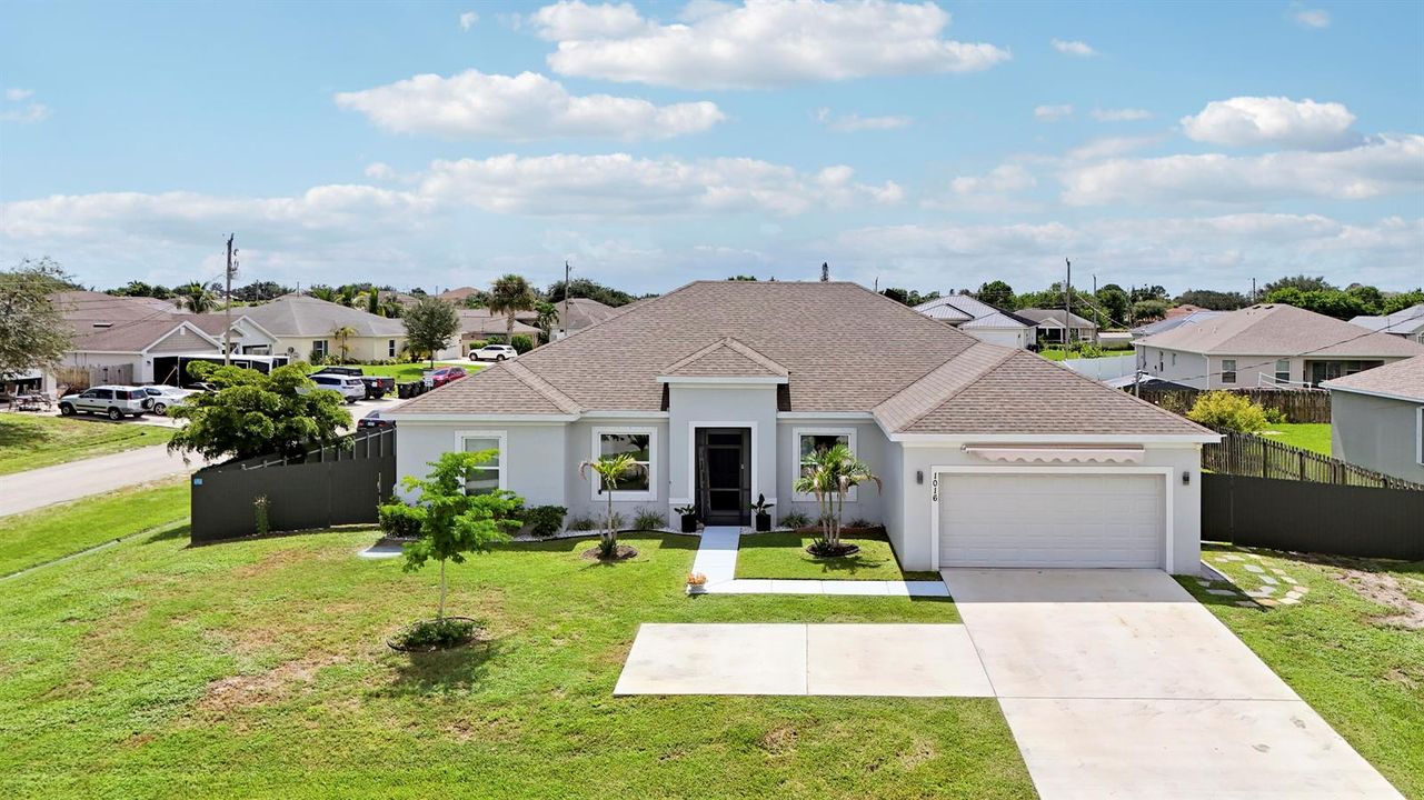 Front Aerial View of Home