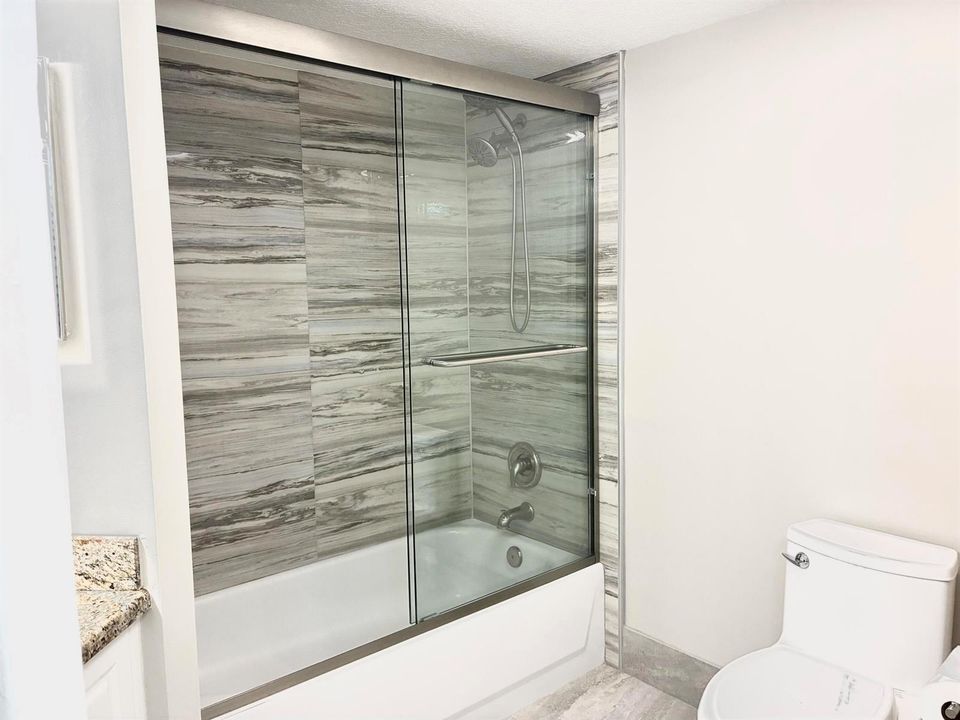 New glass door