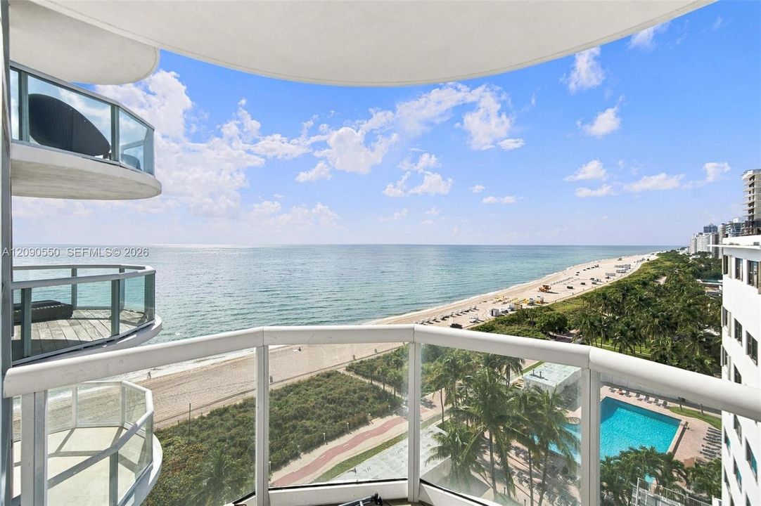Balcony off of secondary bedroom.