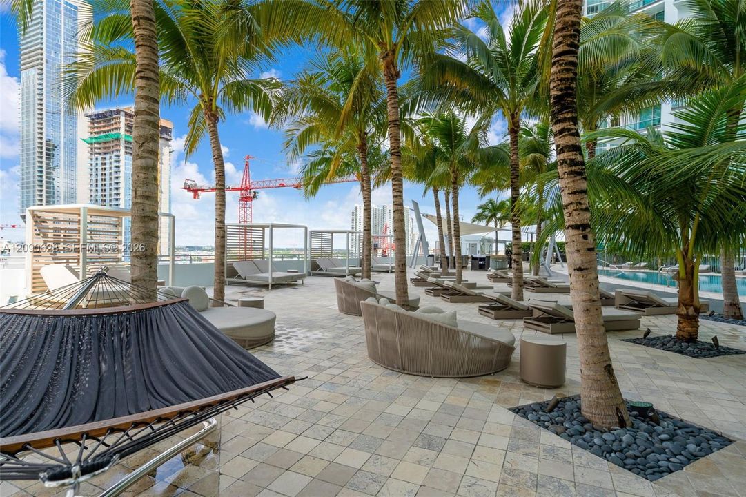 Poolside Hammocks