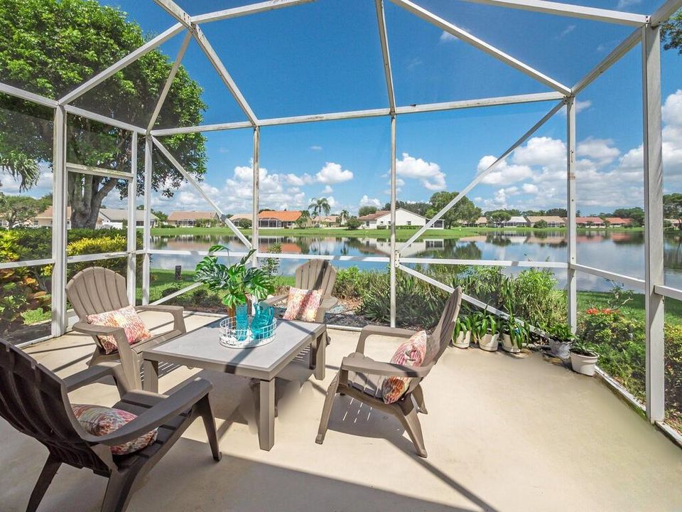 Screen Porch with Waterview