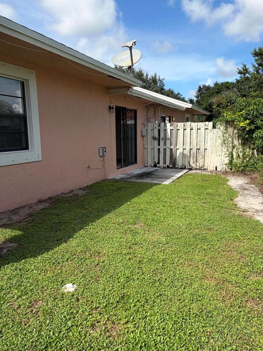 Fenced Backyard
