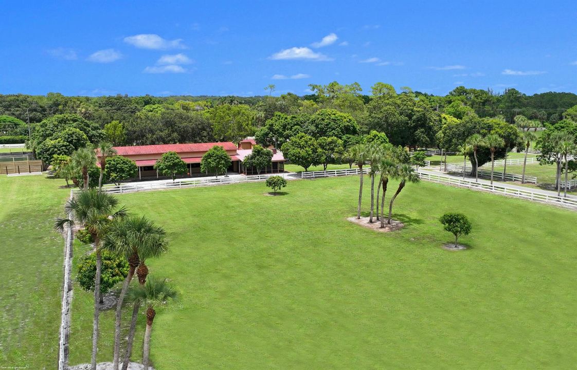 Aerial of stable