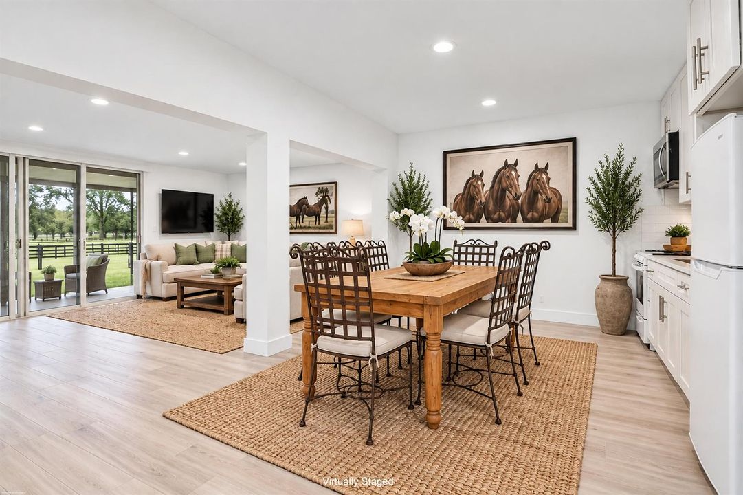 Apartment #1: Dining & Living Area