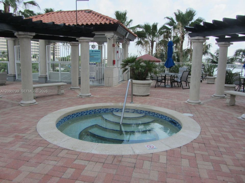 Jacuzzi by the pool