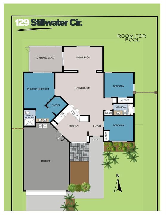 Floor Plan on Site Plan