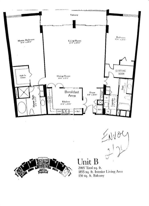 ENVOY - FLOORPLAN 2 BR