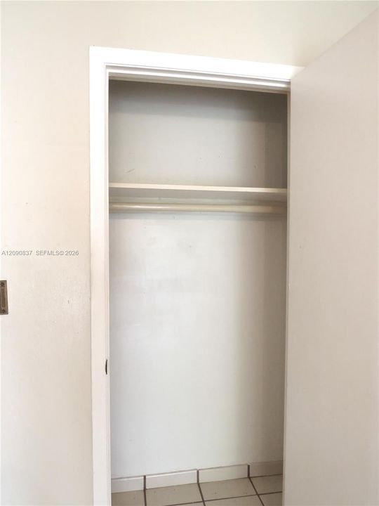 Closet next to entry door