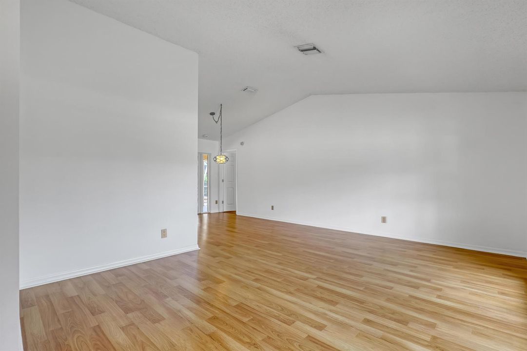 Living room from front door