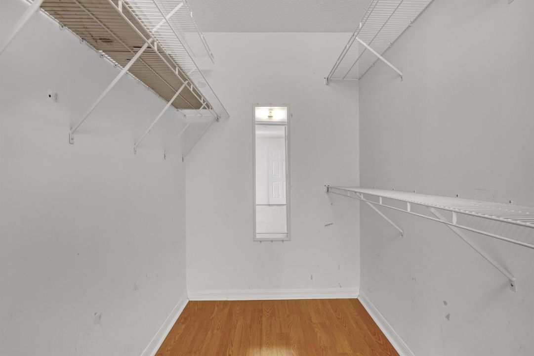 Primary walk in closet