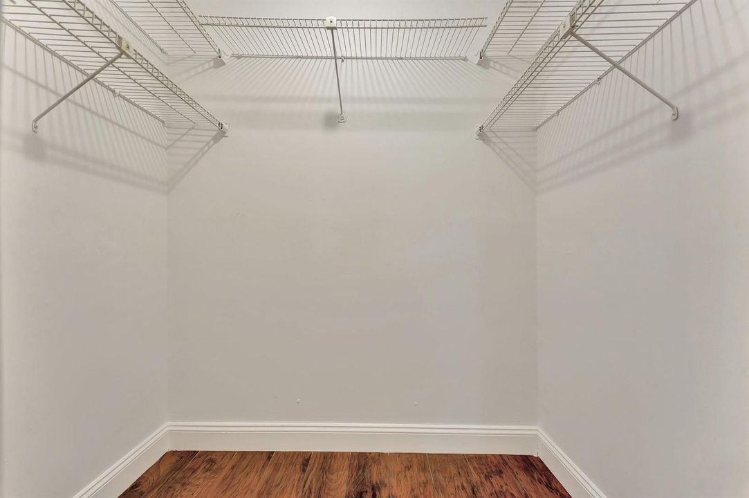 Primary walk in closet.