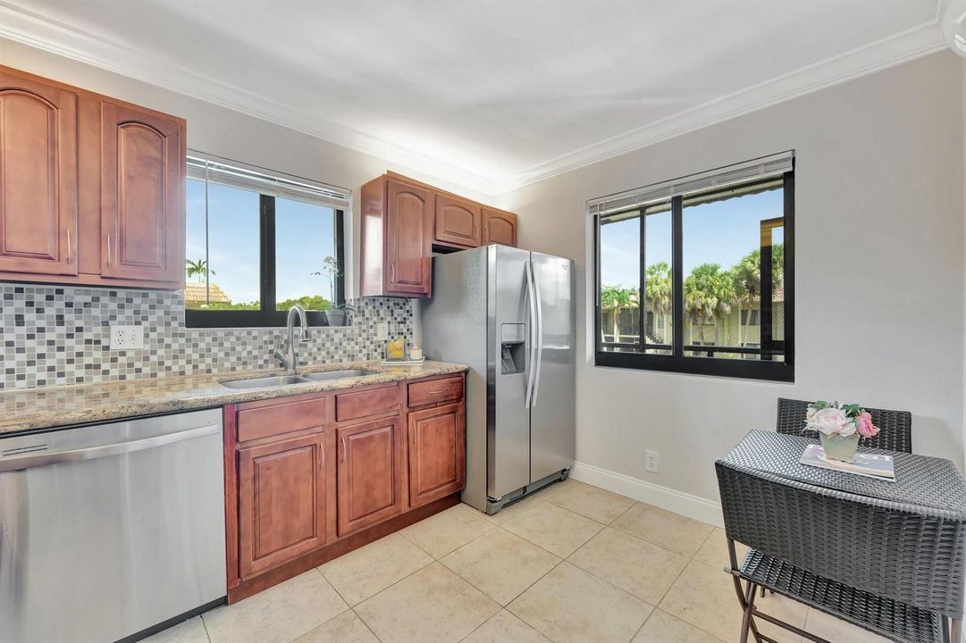 Generously sized, with breakfast nook.