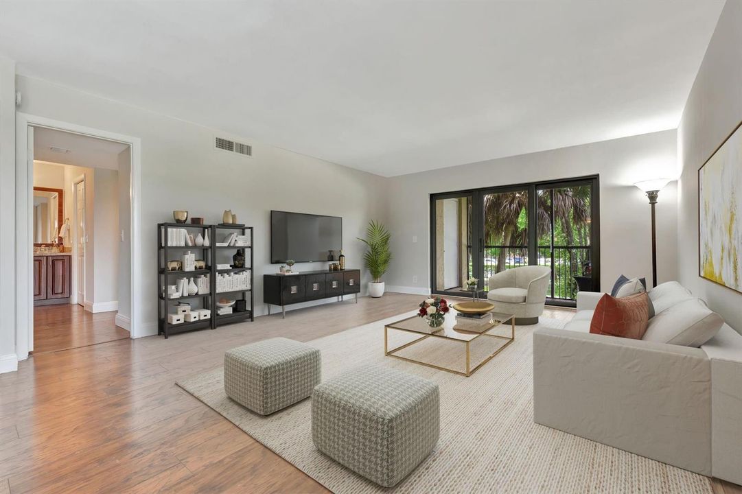Spacious open light and bright