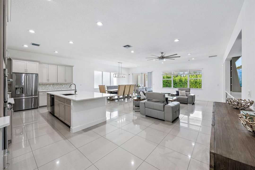 Kitchen, Living & Dining Room