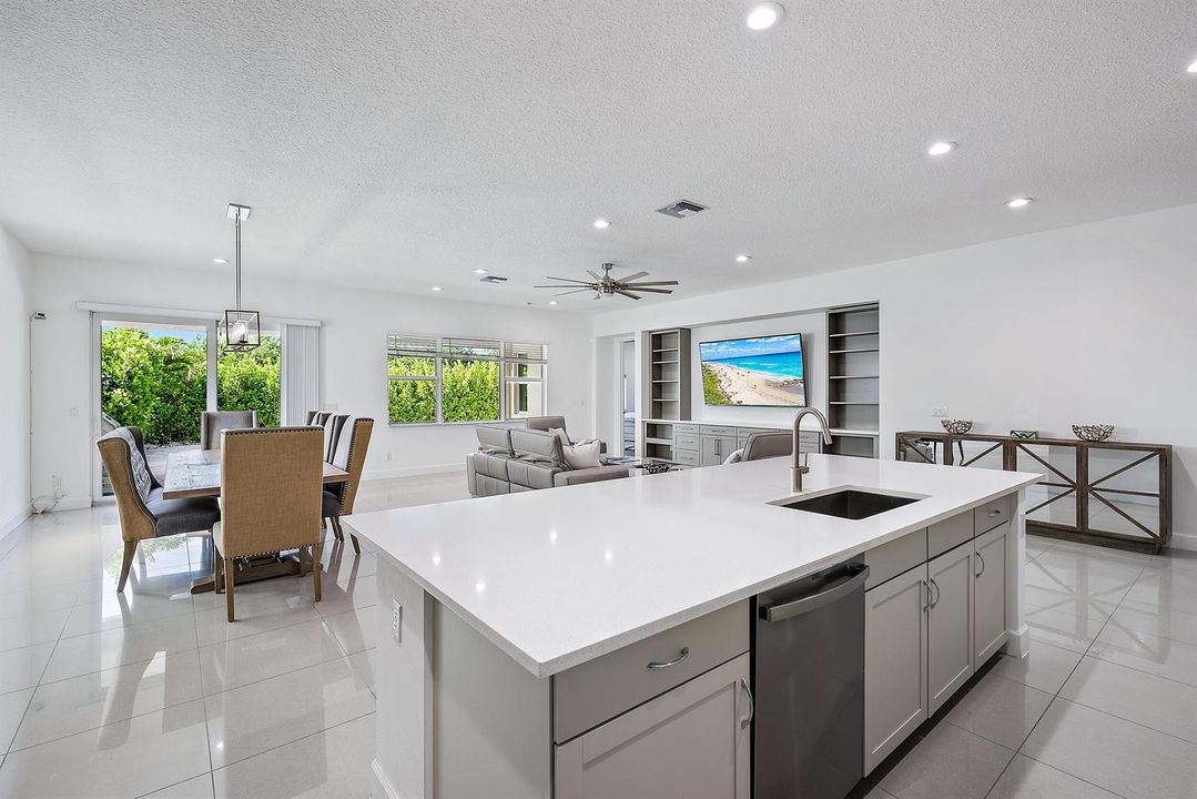 Kitchen, Living & Dining Room