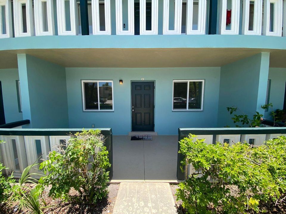 Large front patio