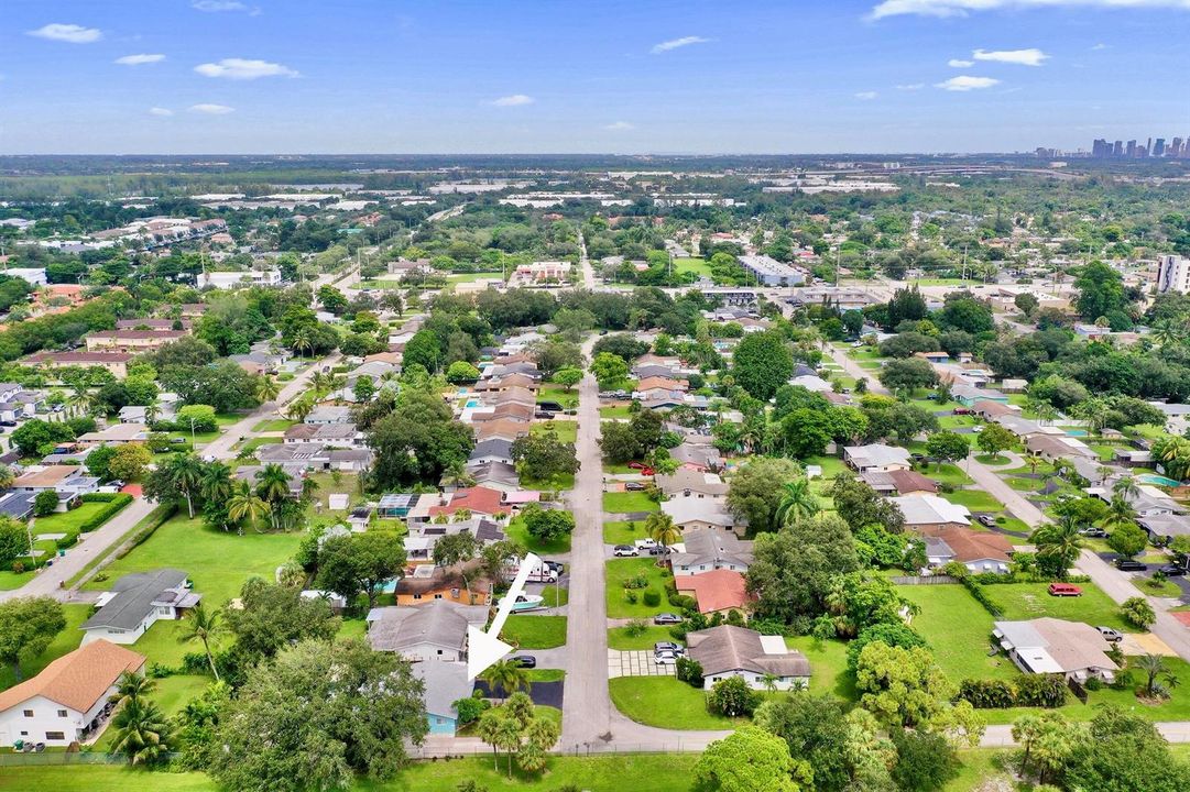 Aerial. View. North