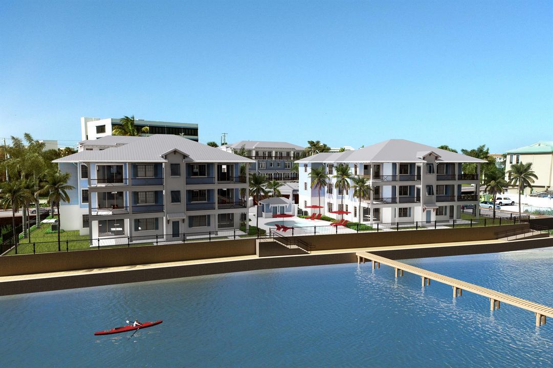 Front waterfront rendering
