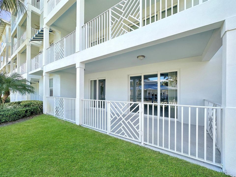Patio with Grass Access