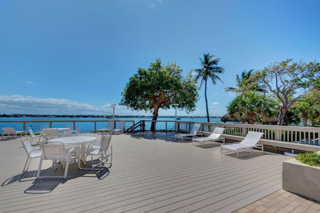 Community pool deck