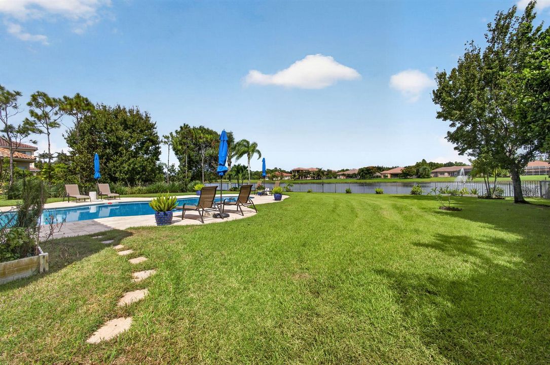 Huge fenced backyard
