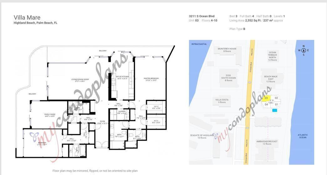 Floor Plan Unit 403