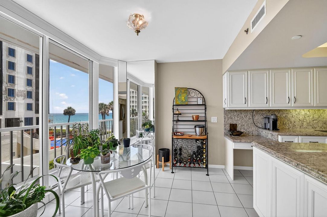 East view fromkitchen nook views beach