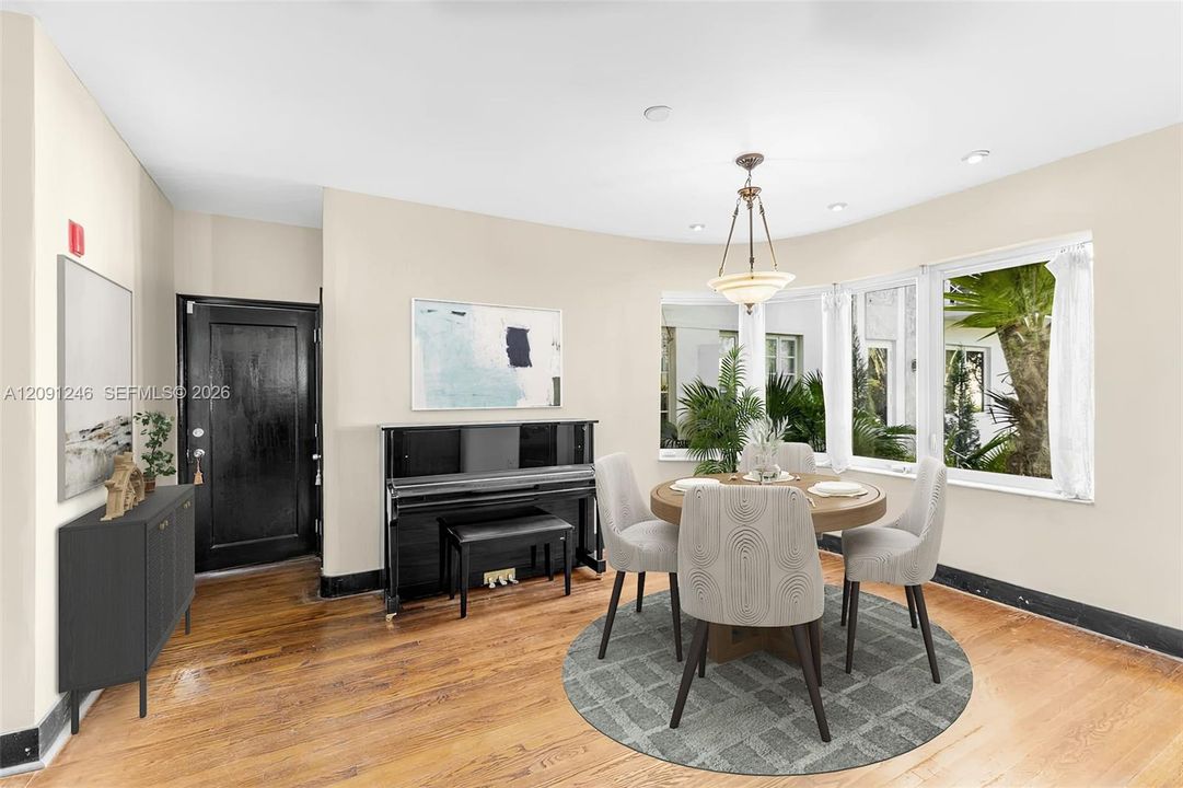 formal dining area