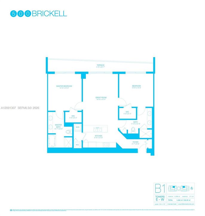 For Sale: $638,000 (2 beds, 2 baths, 1111 Square Feet)