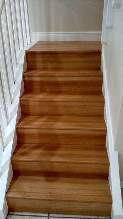Stairs going to the second floor