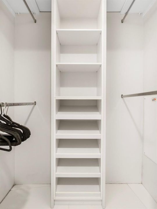 two closets available