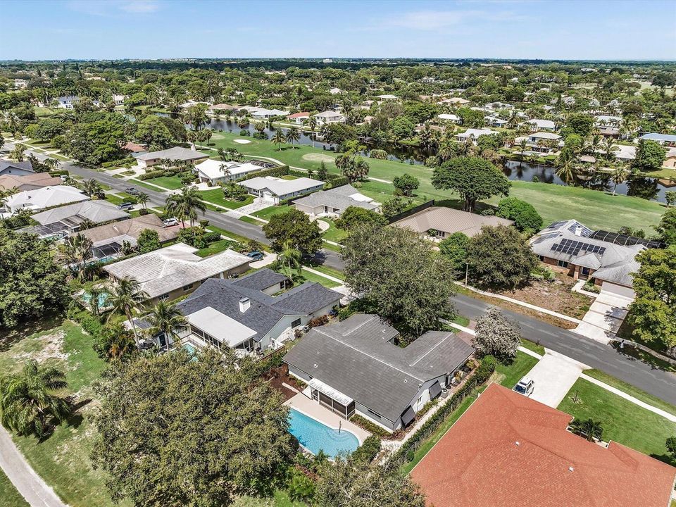 NW aerial view