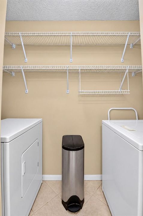 Clean Symmetrical Laundry Room Interior