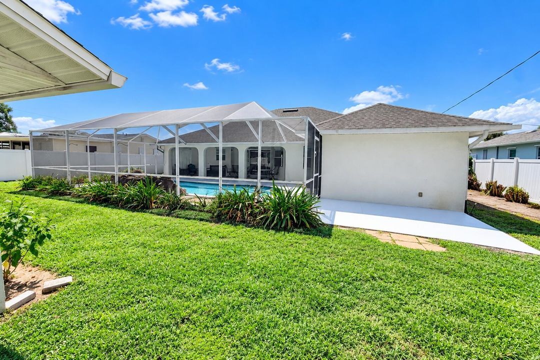 rear of home