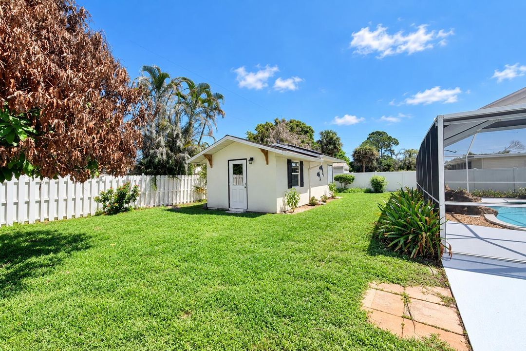 shed and yard