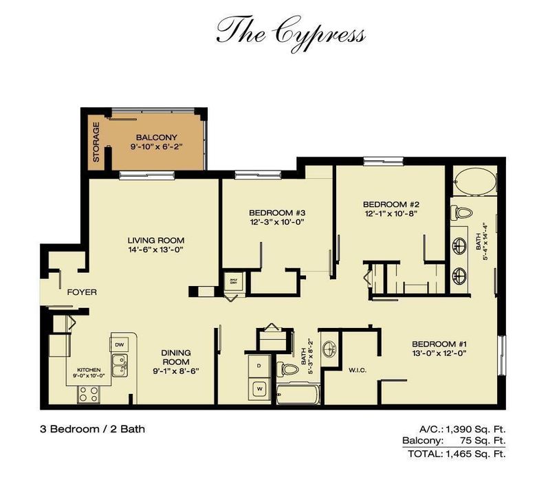 The Cypress Floor Plan