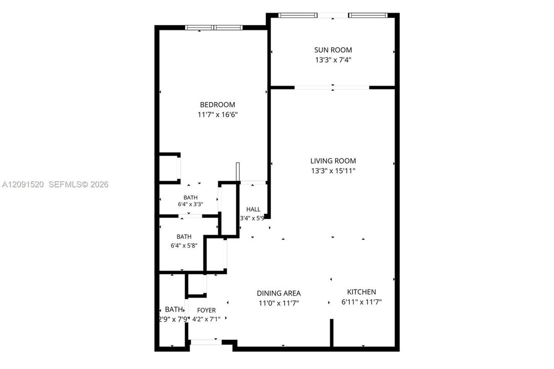 En Renta: $1,999 (1 camas, 1 baños, 800 Pies cuadrados)