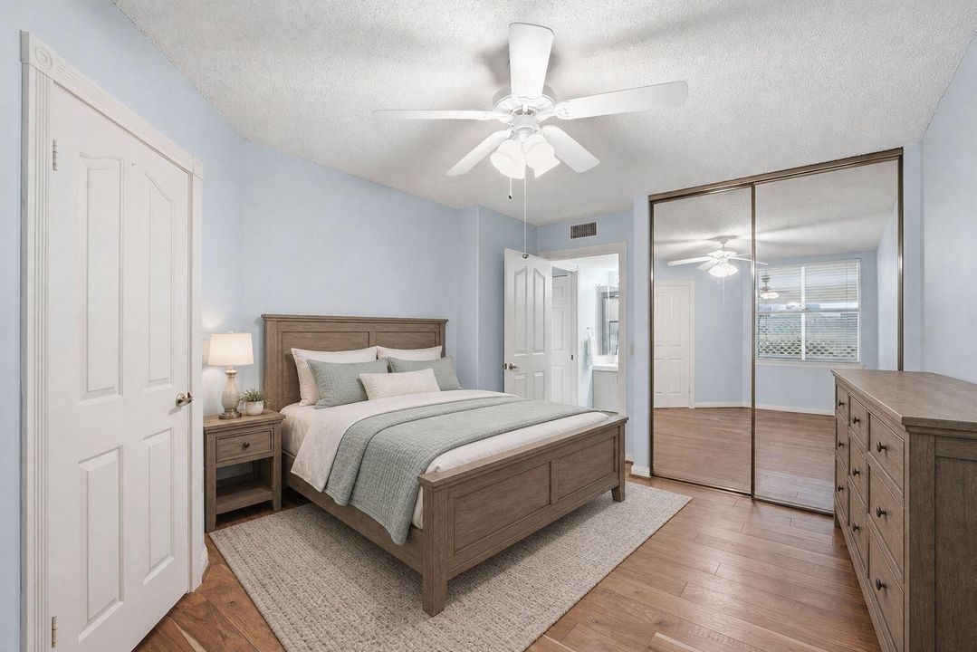 Bedroom 1 staged